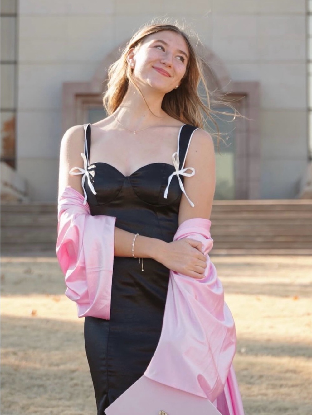 Pink Cap and Gown